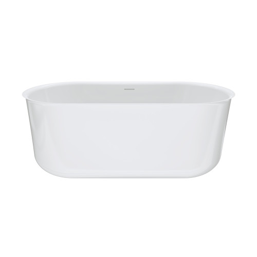 Windsor Freestanding Acrylic Bath with Overflow 1500mm Gloss White [305833]