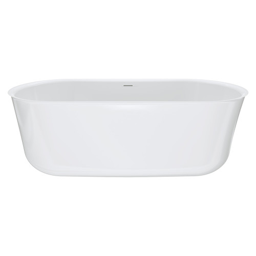 Windsor Freestanding Acrylic Bath with Overflow 1700mm Gloss White [305851]