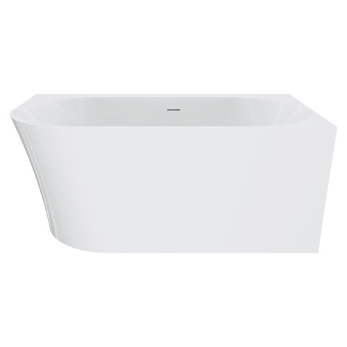 Chloe Left-Hand Acrylic Corner Bath with Overflow 1400mm Gloss White [305819]