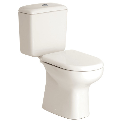 RAK Liwa Close Coupled Suite P Trap Soft Close Seat Ivory 4Star [168782]