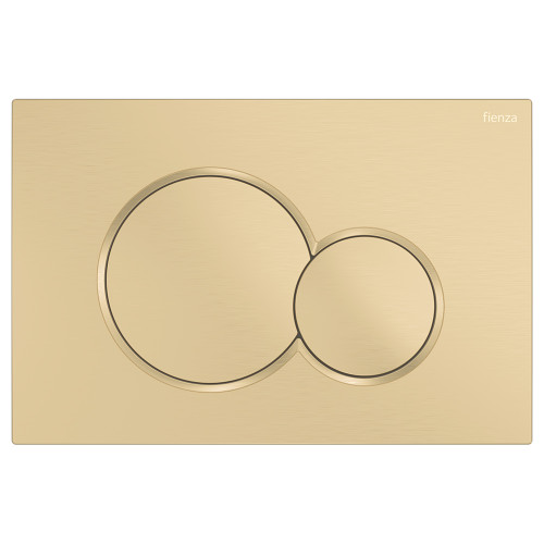 Sigma Round Button Flush Plate Urban Brass [306034]