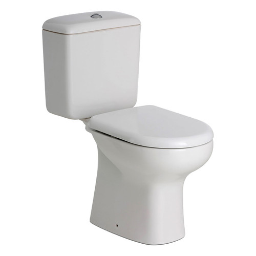 Rak Liwa Close Coupled Suite S Trap 240mm Soft Close Seat White 4Star [168788]