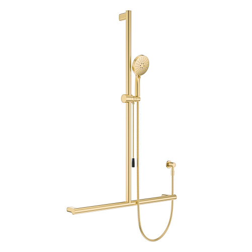 Care Inverted T Rail Shower with Push/Pull Slider Urban Brass [306288]