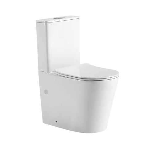 Zero Extra High Rimless Whirlpool Back-to-Wall Universial S/P Trap Toilet Suite [306308]