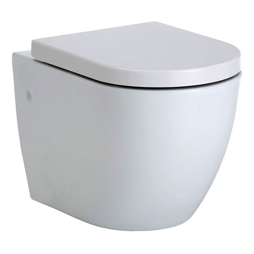 Koko Rimless Wall Hung Pan + Seat Only White 4Star [168942]