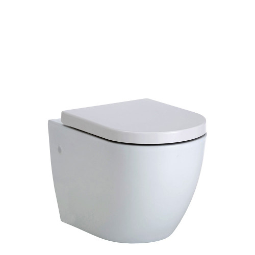 Koko Rimless Wall Hung Pan + Seat Only White 4Star [168942]