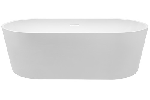 Prezzo 1700 Freestanding Bath with Integrated Overflow White [306353]