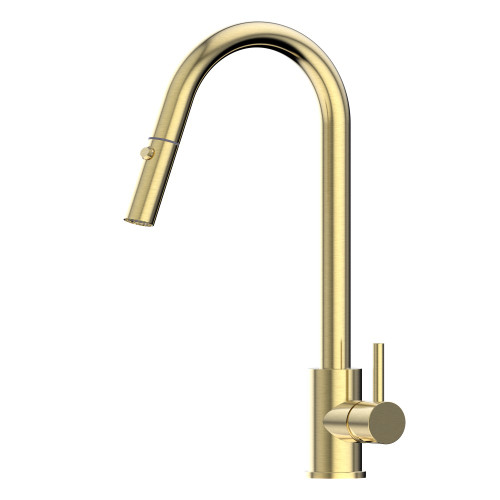 Xacta Xpressfit Top Mount Retractable Gooseneck Mixer Brushed Gold [306147]