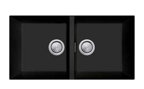 Double Bowl Undermount Sink Matte Black [302247]