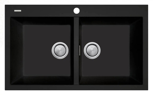 Double Bowl Topmount Sink Matte Black [302253]