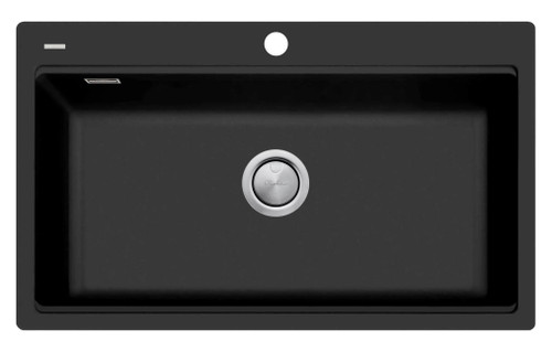 Topmount Workstation Sink Matte Black [302254]