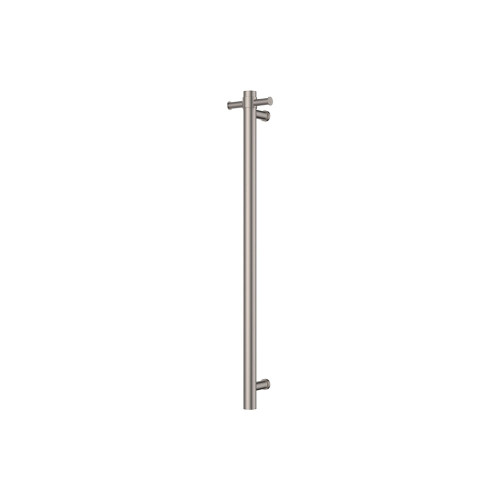 Vertical Heated Towel Rail Brushed Nickel [302402]