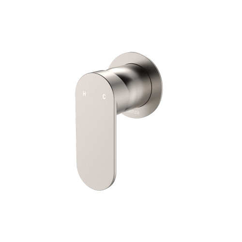 Empire Slim Wall Mixer Round Plate Brushed Nickel [307793]