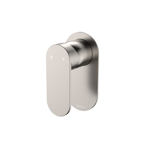 Empire Slim Wall Mixer Oval Plate Brushed Nickel [307790]