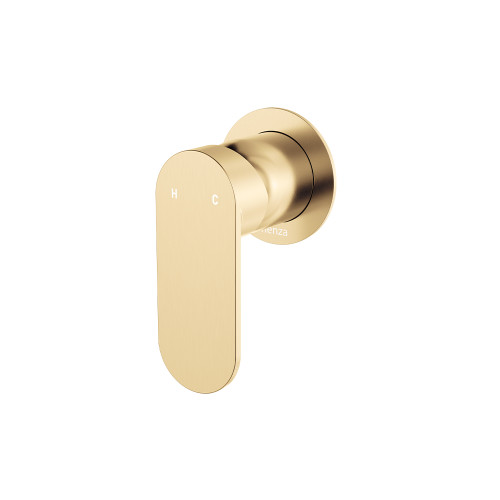Empire Slim Wall Mixer Round Plate Urban Brass [307788]