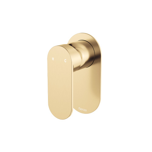 Empire Slim Wall Mixer Oval Plate Urban Brass [307794]