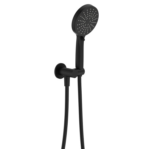 Empire Slim Hand Shower Round Plate Matte Black [307763]
