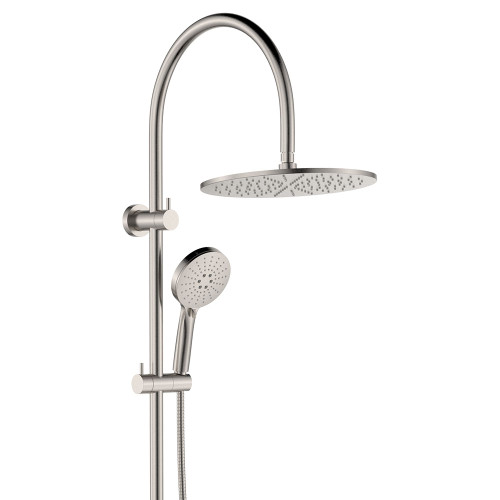 Empire Slim Curved Twin Shower Brushed Nickel [307760]