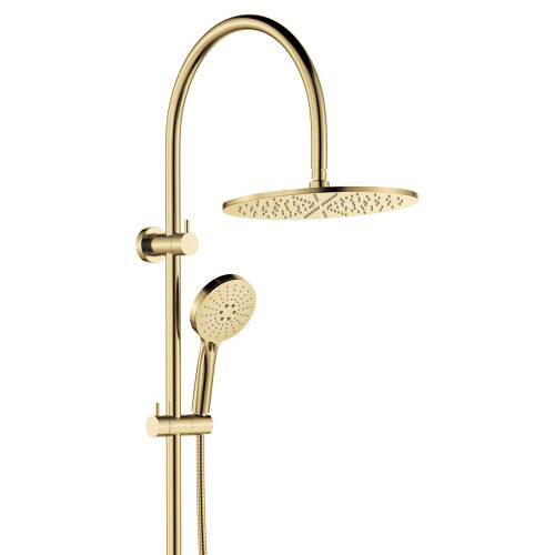 Empire Slim Curved Twin Shower Urban Brass [307783]