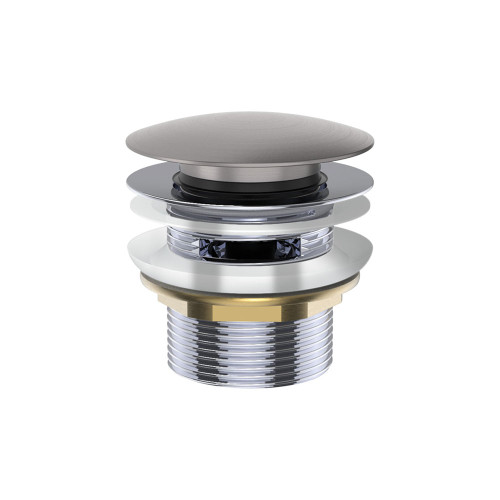 Universal Pop-Up Brass Cap Bath Waste with Overflow Gunmetal [307787]