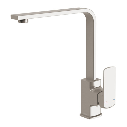 Teva Sink Mixer 200mm 6 Star Squareline Brushed Nickel [305354]