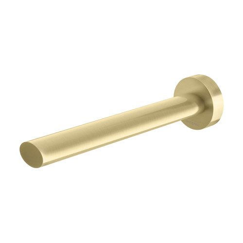 Vivid Slimline Oval Wall Basin Outlet 180mm Brushed Gold [307962]