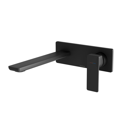 Gloss MKII SwitchMix Wall Basin or Bath Mixer Set 200mm Fit-Off Kit 6 Star Matte Black [305276]