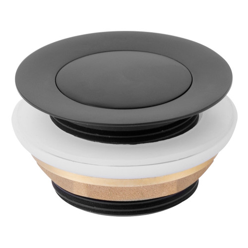 Bath Pop-Up Plug and Waste with Hair Catcher Black [291554]