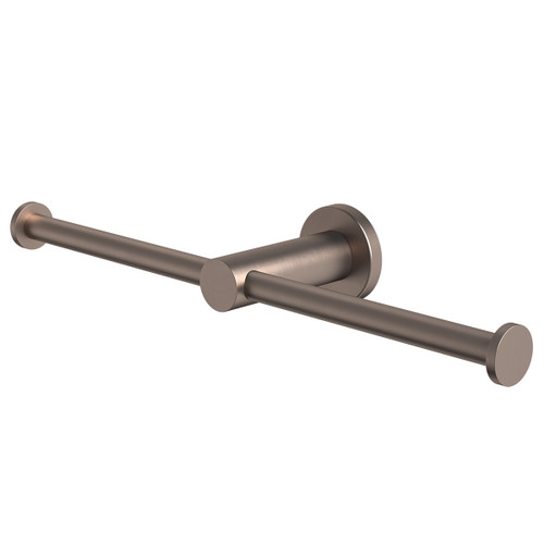 Liano II Double Toilet Roll Holder Brushed Bronze [310648]