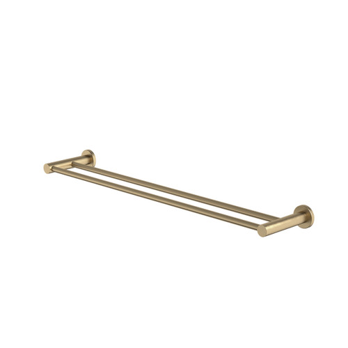 Liano II Double Towel Rail 640mm Brushed Brass [310689]