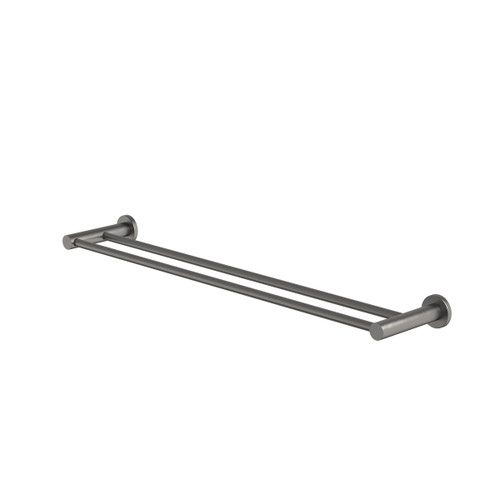 Liano II Double Towel Rail 640mm Gunmetal [310696]