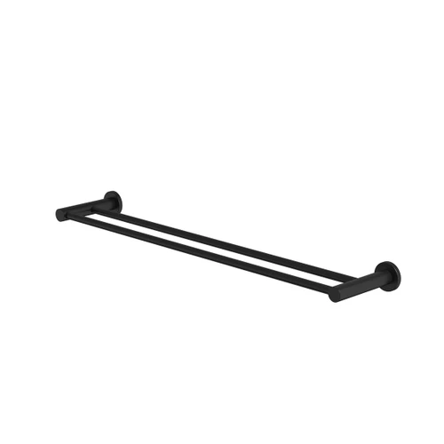 Liano II Double Towel Rail 640mm Matte Black [310682]