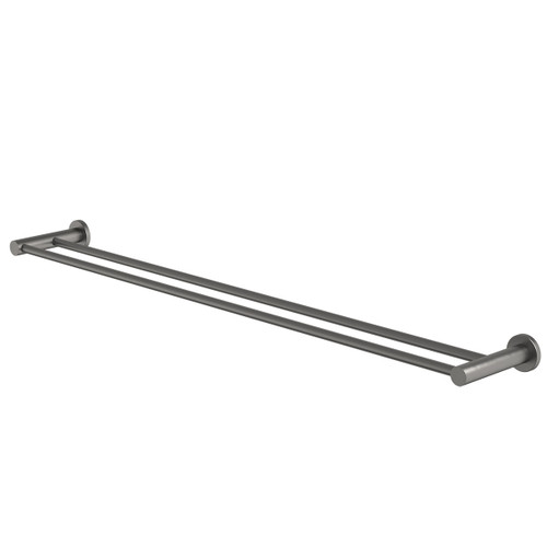 Liano II Double Towel Rail 840mm Gunmetal [310664]