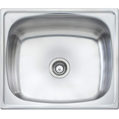 Laundry Tub Inset w/Bypass 70L Stainless Steel [068589]