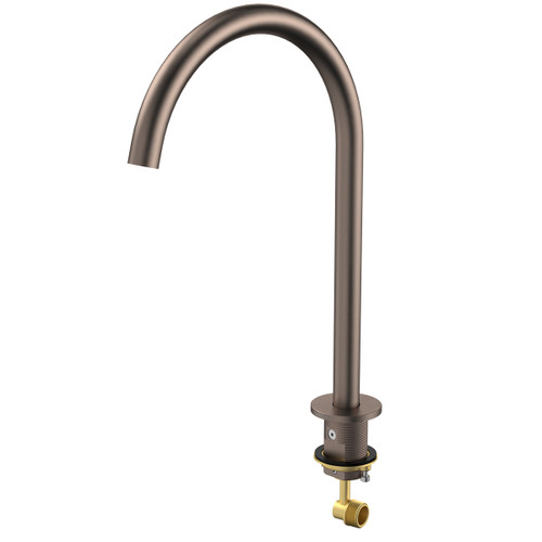 Liano II Hob Swivel Outlet 200mm Brushed Bronze Lead Free [310683]