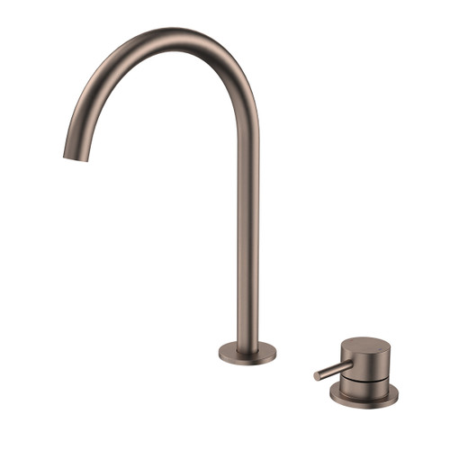Liano II Hob Basin or Sink Mixer Set 200mm Brushed Bronze Lead Free [310622]