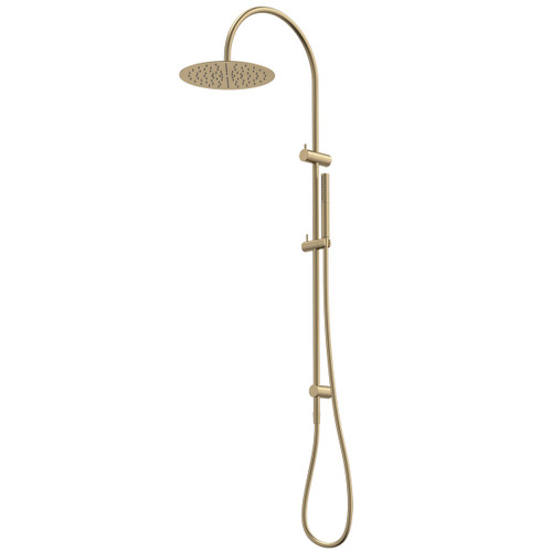 Liano II Rail Shower with Overhead Brushed Brass [310642]