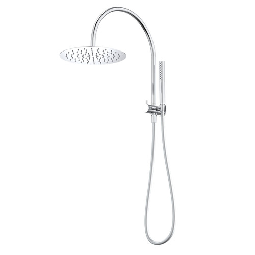 Liano II Compact Twin Shower with Overhead Chrome [310619]