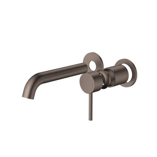 Liano II 175mm Wall Basin or Bath Trim Kit 2 x Round Cover Plates Brushed Bronze Lead Free [310716]