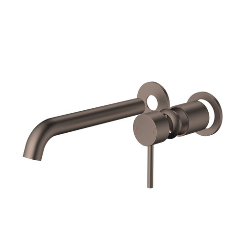Liano II 210mm Wall Basin or Bath Trim Kit 2 x Round Cover Plates Brushed Bronze LF [310703]