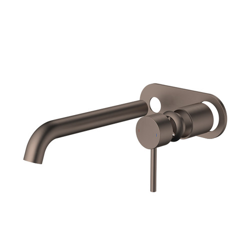 Liano II 210mm Wall Basin or Bath Trim Kit Rounded Cover Plate Brushed Bronze Lead Free [310749]