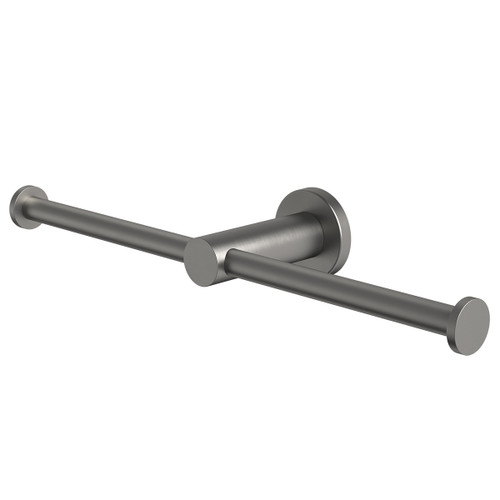 Liano II Double Toilet Roll Holder Gunmetal [310733]