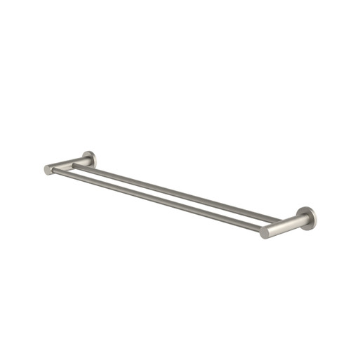 Liano II Double Towel Rail 640mm Brushed Nickel [310706]
