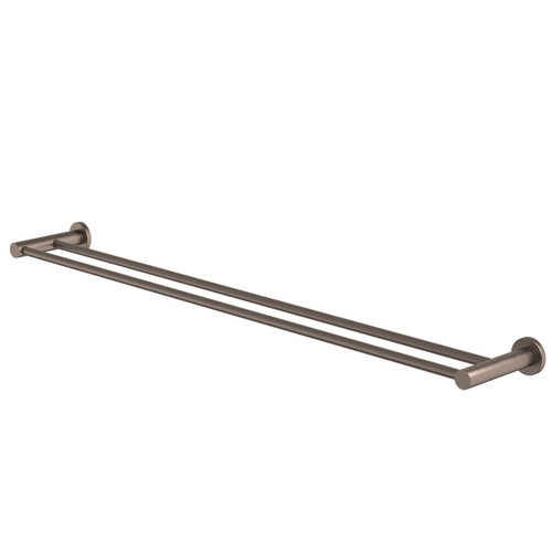 Liano II Double Towel Rail 840mm Brushed Bronze [310704]
