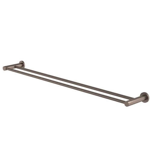 Liano II Double Towel Rail 840mm Brushed Bronze [310704]