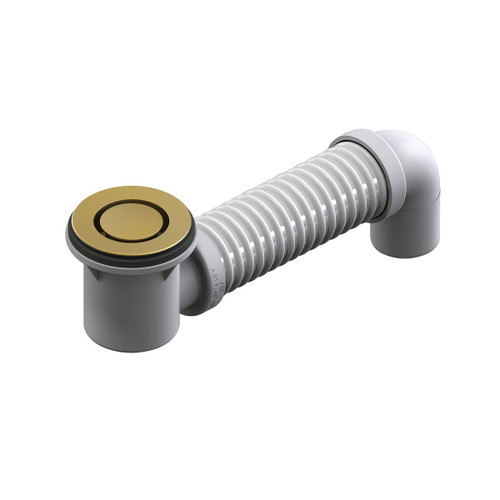 Venezia Pop-Down Bath Plug and Waste 40mm with Connector Brushed Brass [299525]