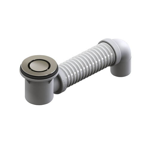 Venezia Pop-Down Bath Plug and Waste 40mm with Connector Brushed Nickel [299527]
