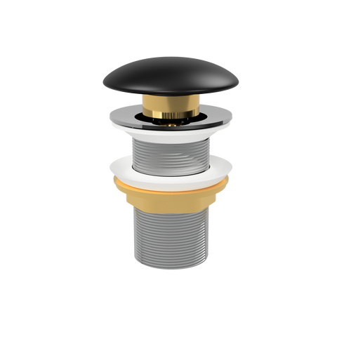 Pop-Up Waste with Ceramic Cover (No Overflow) Matte Black [305369]