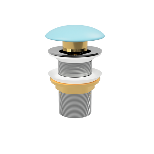 Pop-Up Waste with Ceramic Cover (No Overflow) Matte Blue [305377]