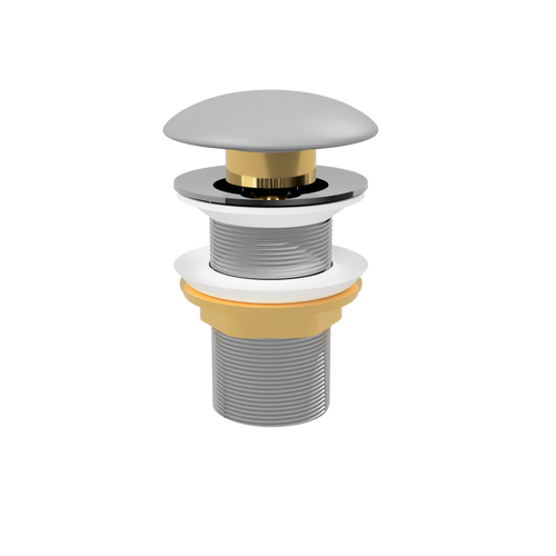 Pop-Up Waste with Ceramic Cover (No Overflow) Matte Grey [305370]